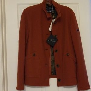 Rust orange wool spring/fall jacket